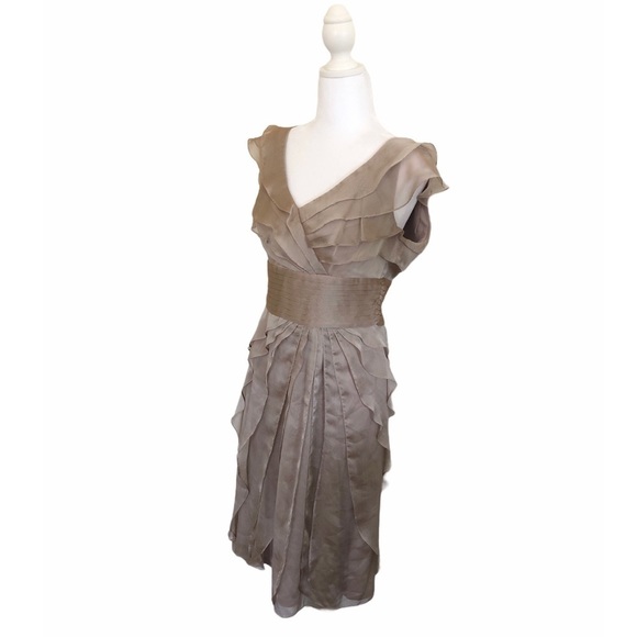 Adrianna Papell Tiered Chiffon Dress - Picture 5 of 10
